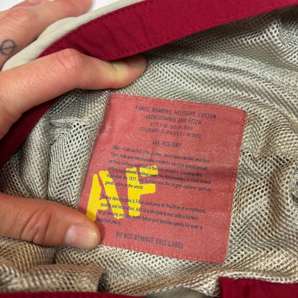 Vintage 90's Y2K Abercrombie & Fitch Cargo Pants Women's 30x31 - Picture 5 of 12